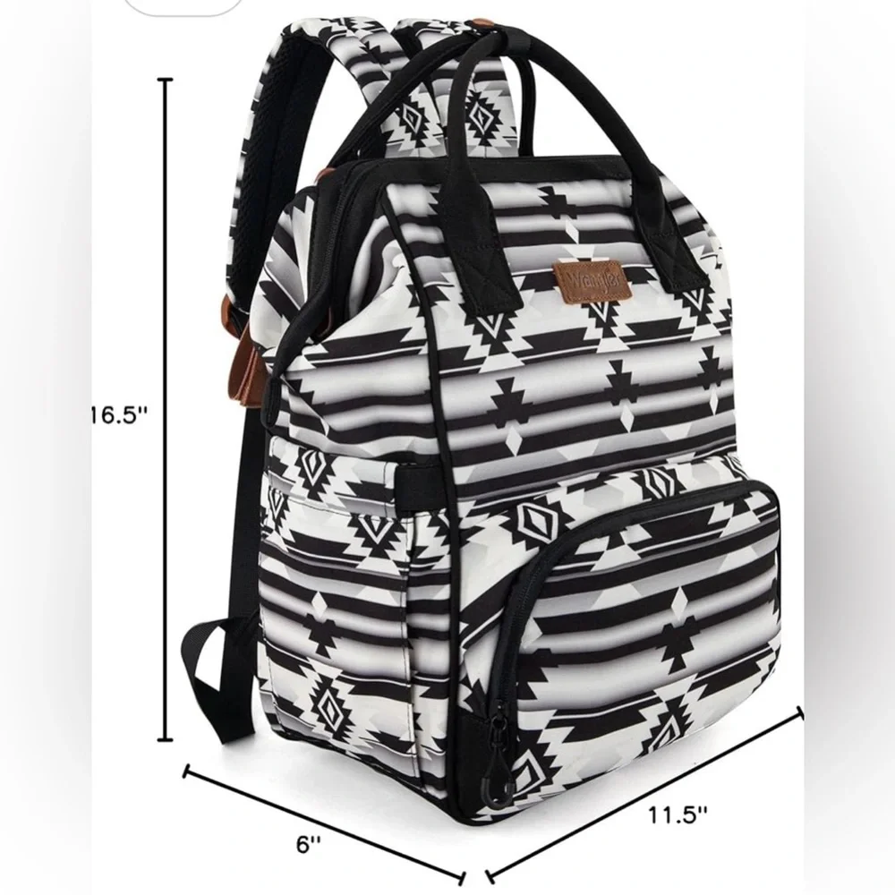 Wrangler Aztec Print Diaper Bag